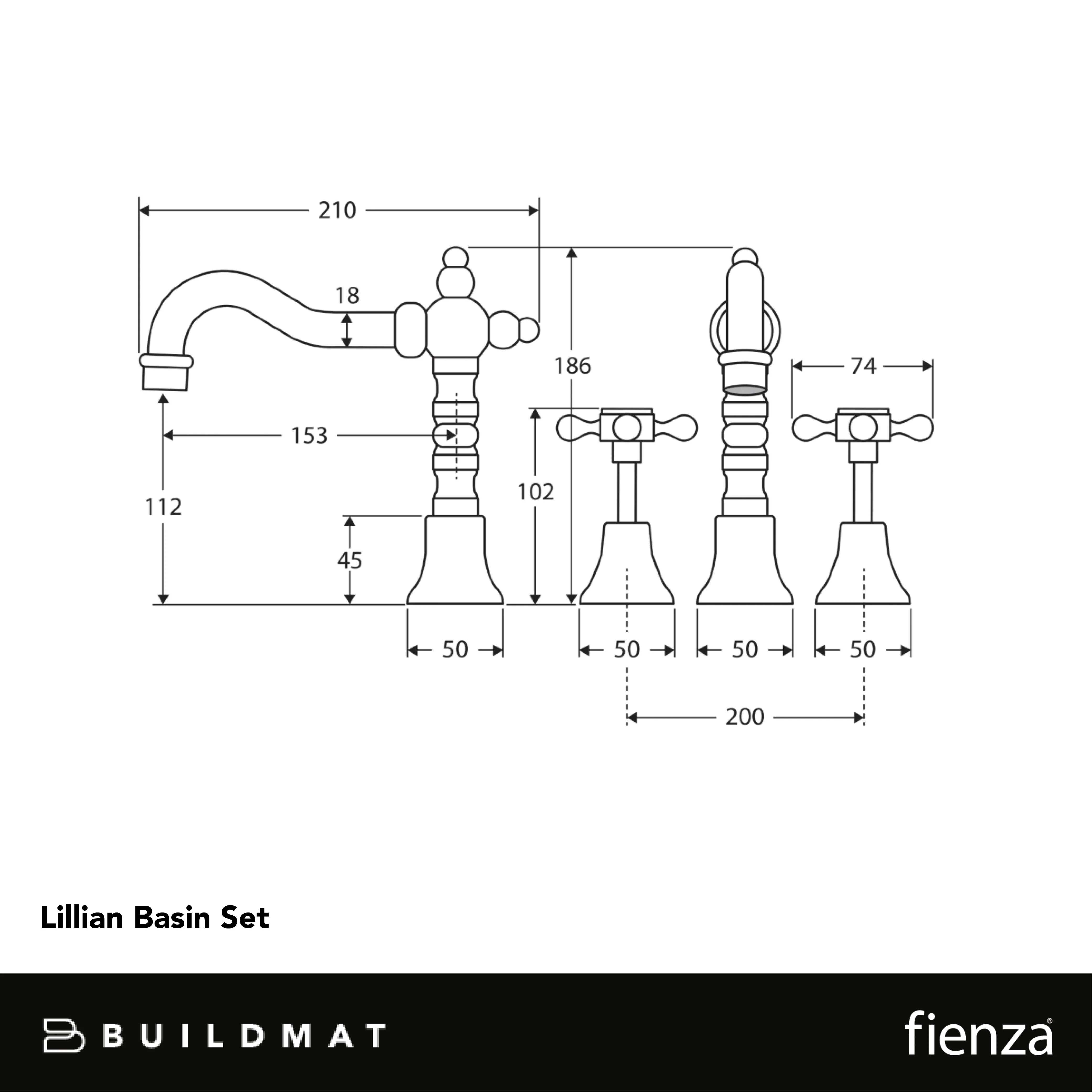 Fienza Lillian Basin Set Chrome Lead Free - Image 4