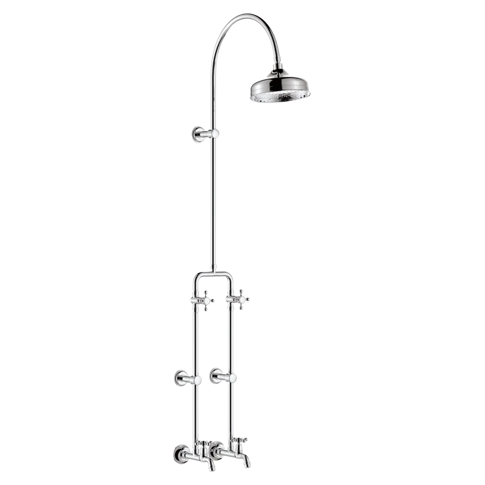Fienza Lillian Exposed Rail Shower And Bath Set Chrome - Image 3