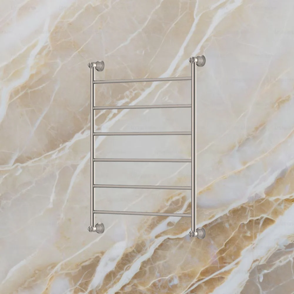 Fienza Lillian Heated Towel Rail 600 x 800mm Brushed Nickel - Image 2