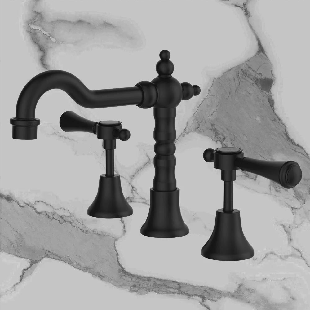 Fienza Lillian Lever Basin Set Matte Black - Image 2
