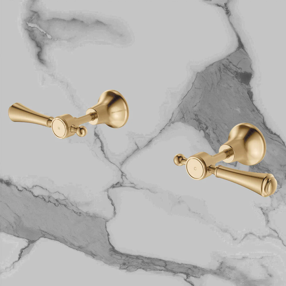 Fienza Lillian Lever Wall Top Assemblies Urban Brass - Image 2