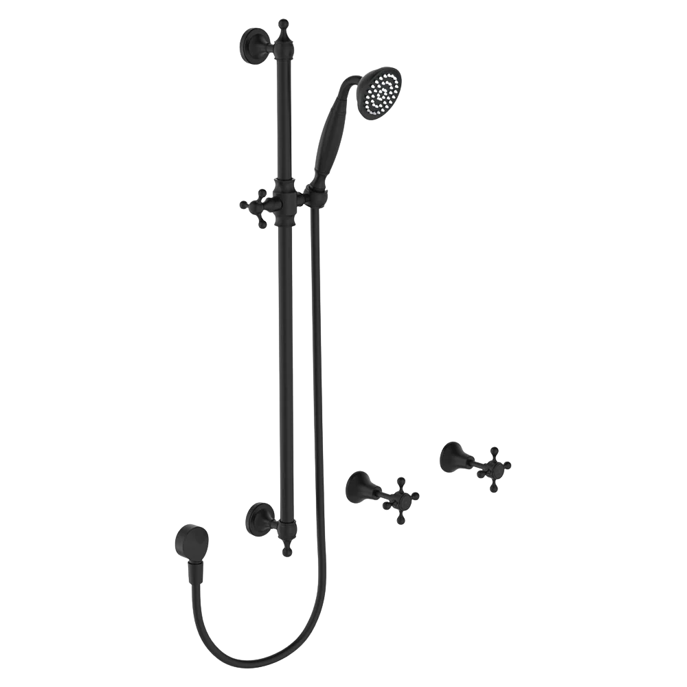Fienza Lillian Rail Shower Set Matte Black - Image 3
