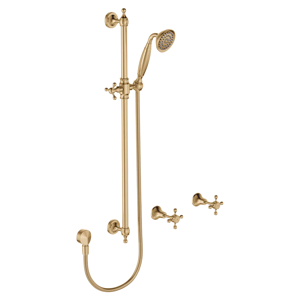 Fienza Lillian Rail Shower Set Urban Brass - Image 3