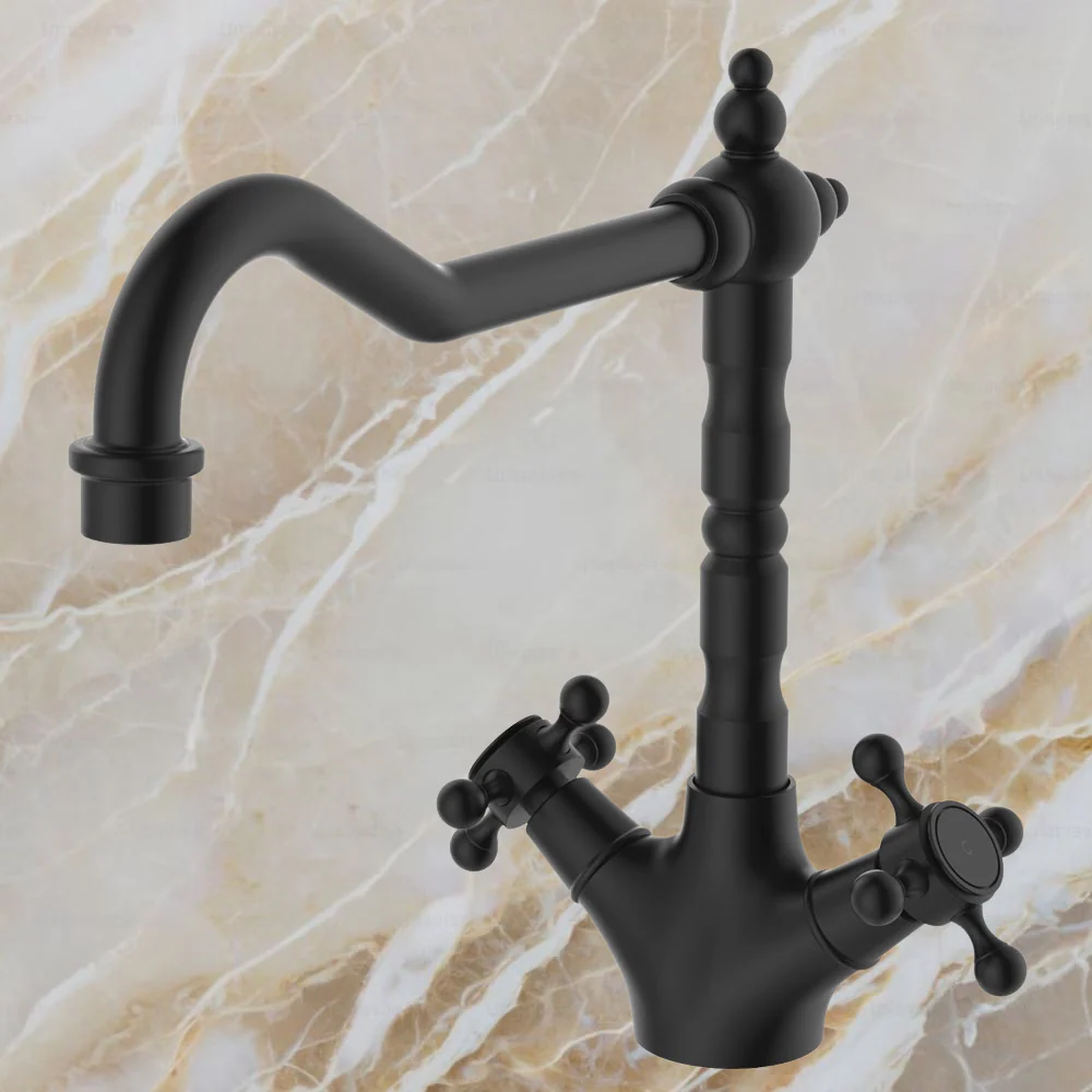 Fienza Lillian Shepherds Crook Sink Mixer Matte Black - Image 2