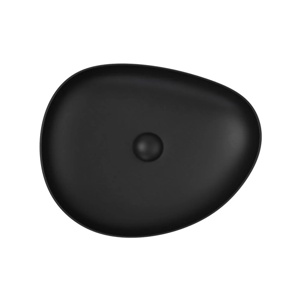 Fienza Pebble Medium Above Counter Basin Matte Black - Image 5