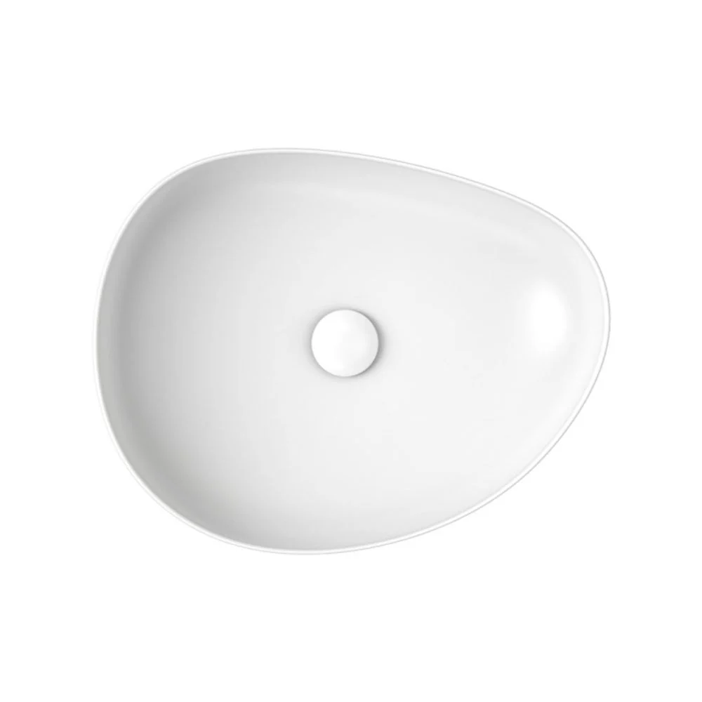 Fienza Pebble Medium Above Counter Basin Matte White - Image 5