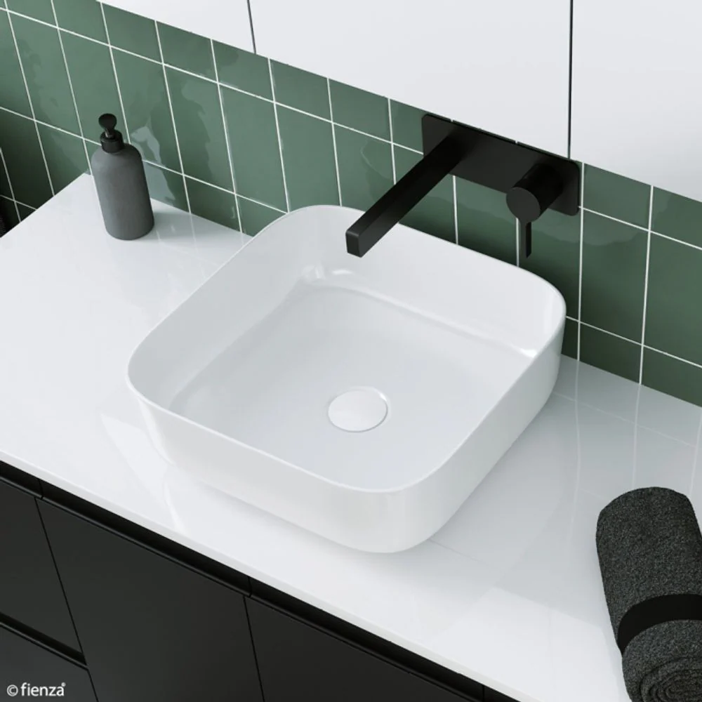Fienza Petra Above Counter Basin Gloss White - Image 2