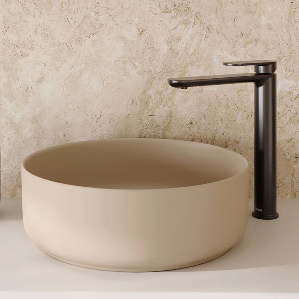 Fienza Reba Above Counter Basin Matte Khaki - Image 2