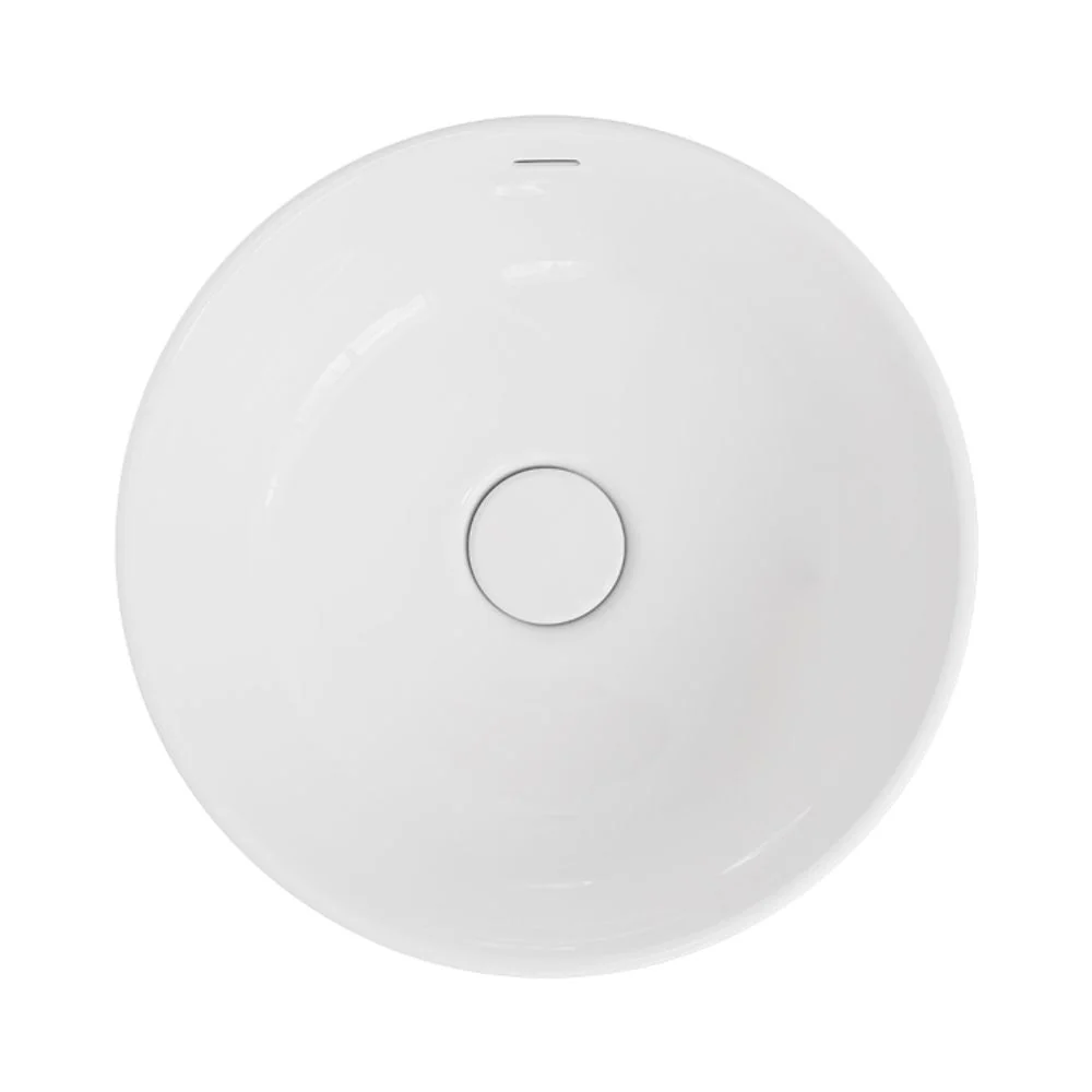 Fienza Reba Luxe Above Counter Basin with Overflow Gloss White - Image 5