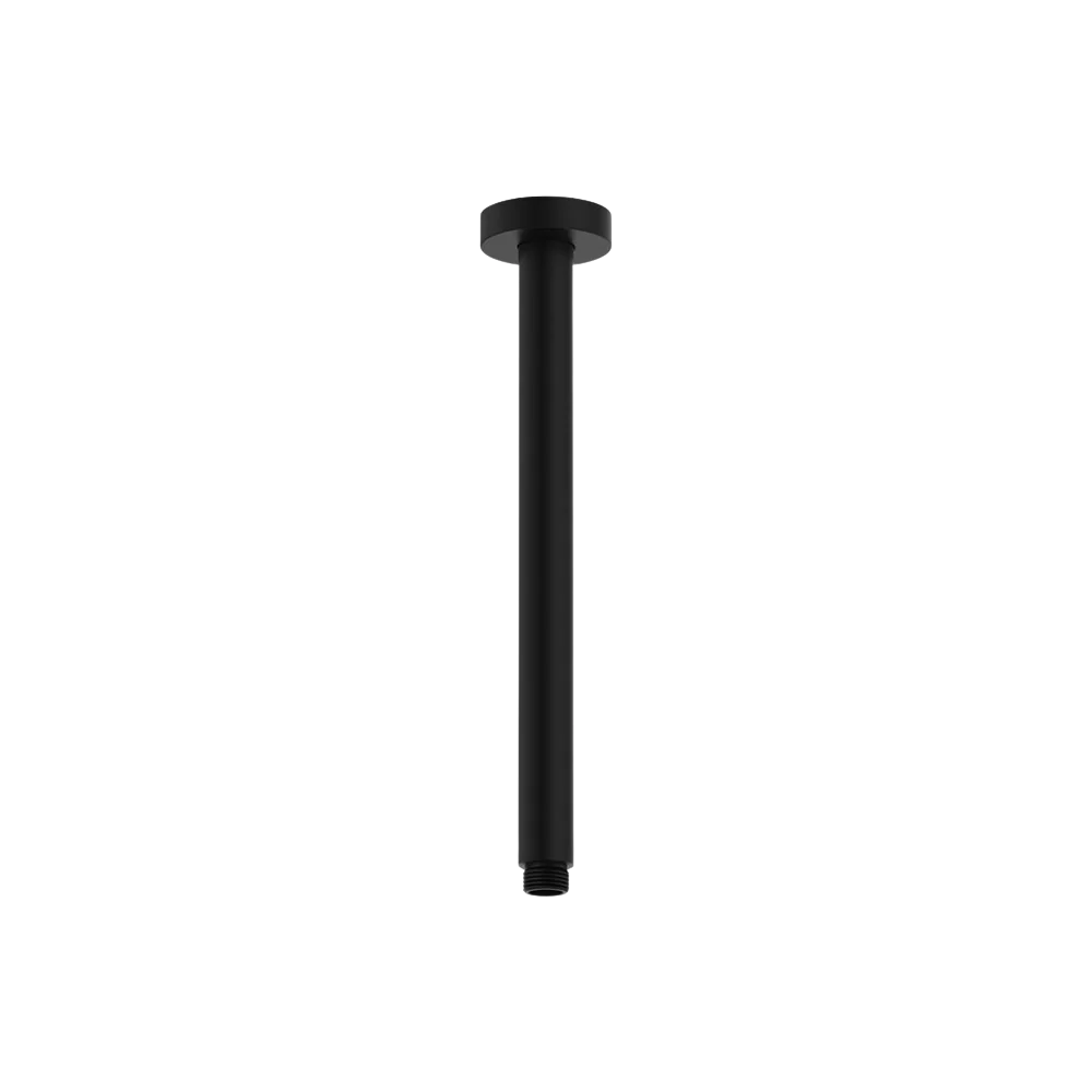 Fienza Round Shower Dropper 300mm Matte Black
