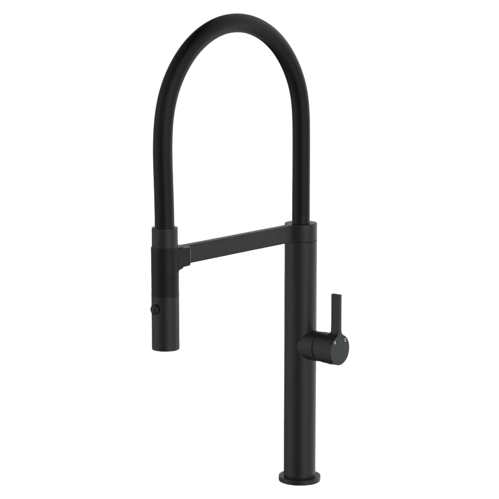 Fienza Sansa Pull Down Sink Mixer Matte Black