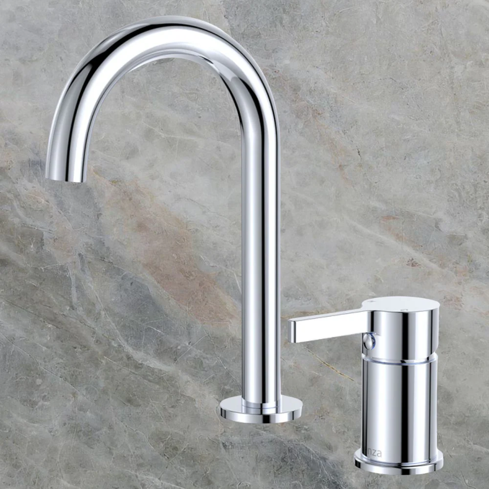 Fienza Sansa Round Hob Basin Mixer Set Chrome Lead Free - Image 2