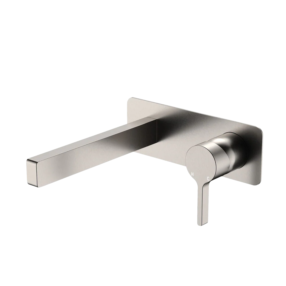 Fienza Sansa Wall Basin Mixer Set Brushed Nickel Lead Free - Image 3