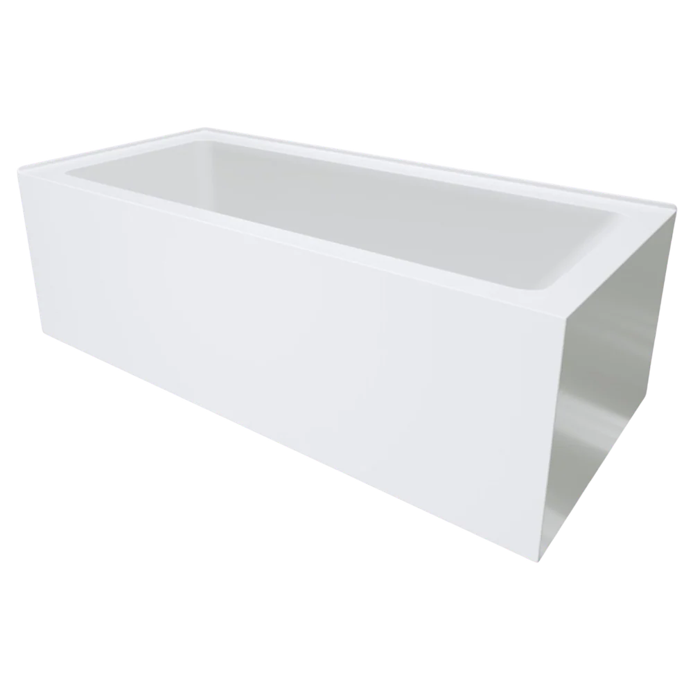Fienza Sentor 1650mm Acrylic Right Hand Corner Bath Gloss White - Image 3