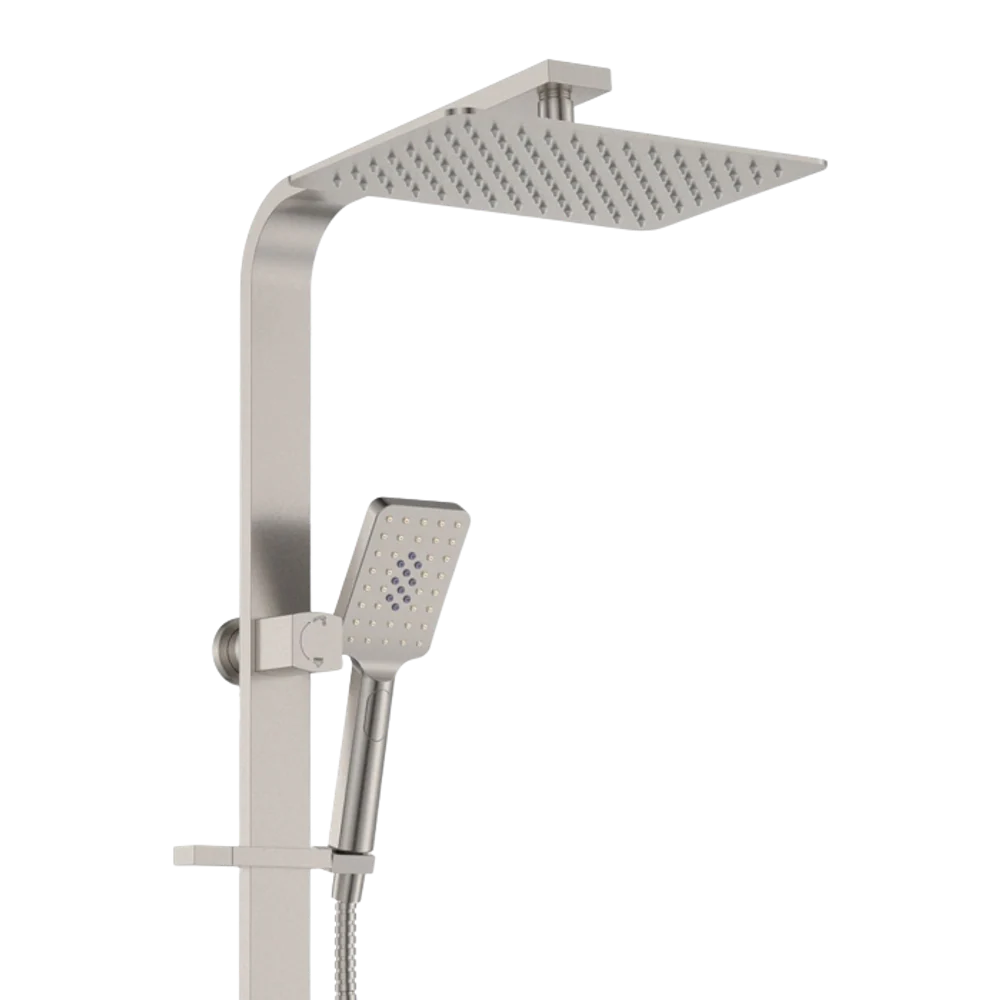 Fienza Tono Deluxe Twin Shower Brushed Nickel - Image 3