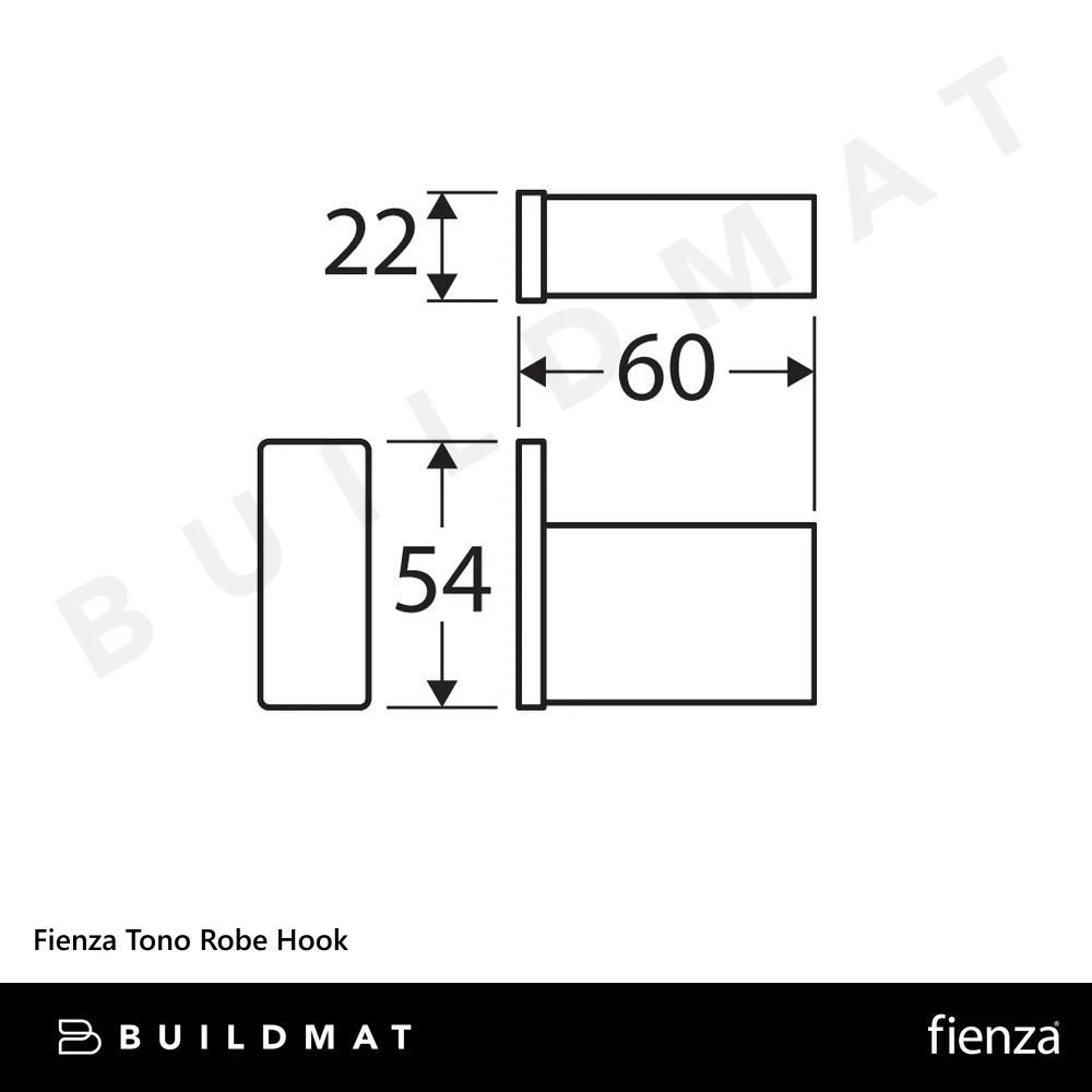 Fienza Tono Robe Hook Gunmetal - Image 4