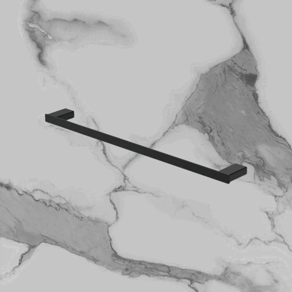 Fienza Tono Single Towel Rail 610 mm Matte Black - Image 2