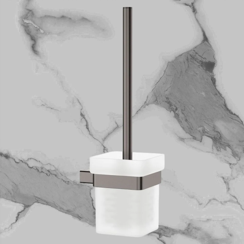 Fienza Tono Toilet Brush & Holder Gunmetal - Image 2