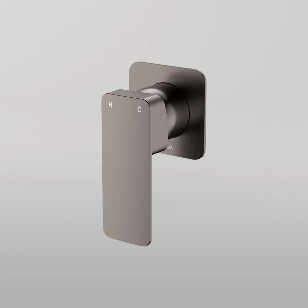 Fienza Tono Wall Mixer Square Plate Gunmetal Lead Free - Image 2