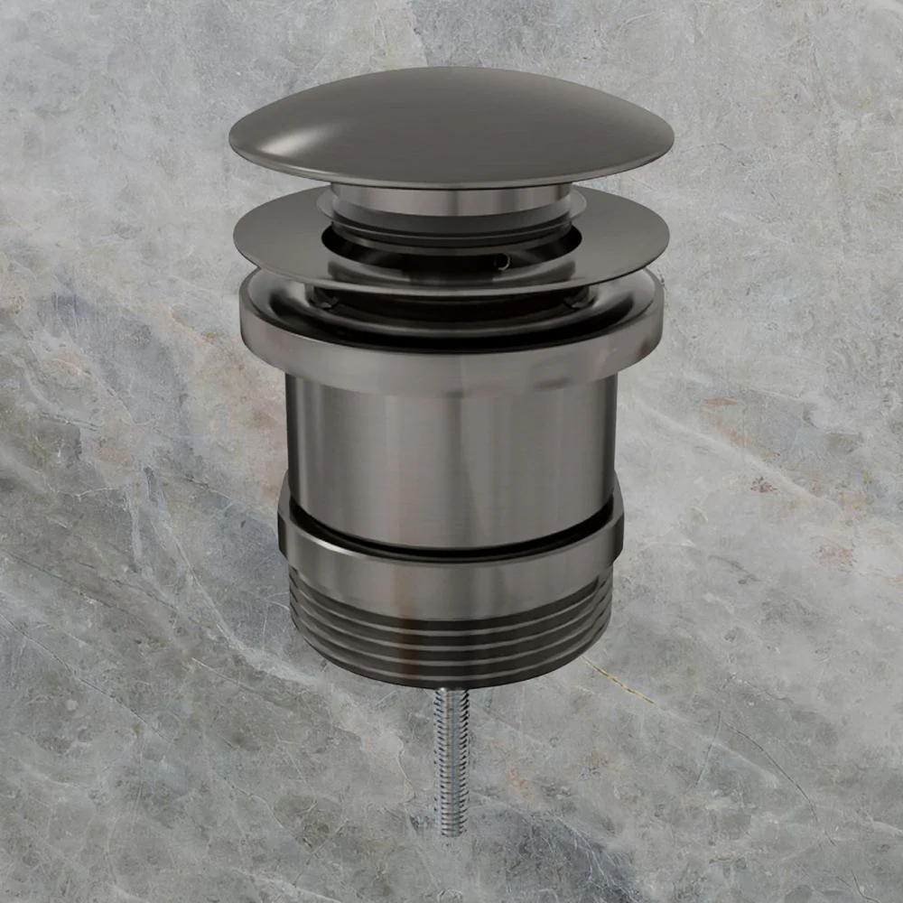 Fienza Universal Pull-Out/Pop-Up Basin Waste Gunmetal - Image 2