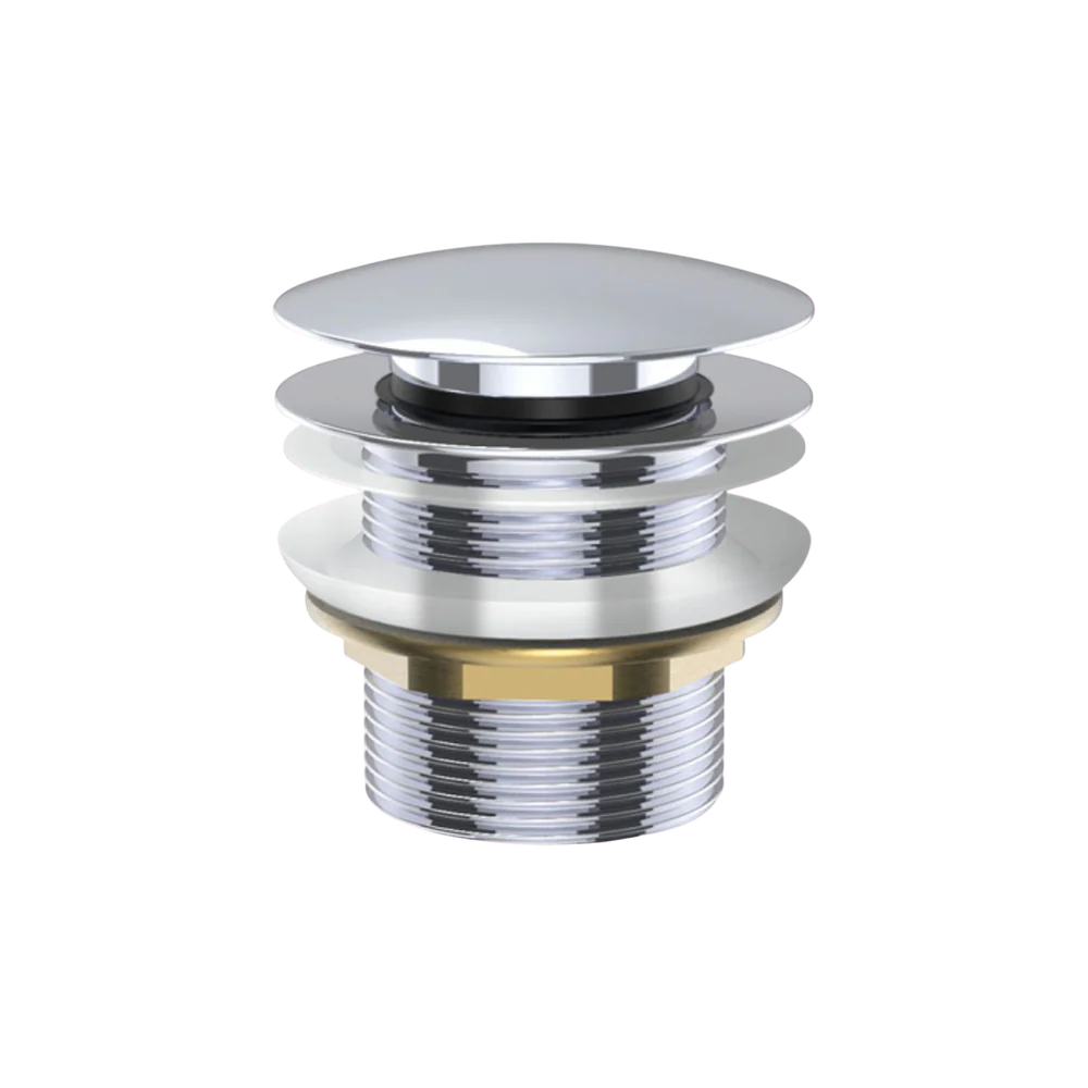 Fienza Universal Pull-Out/Pop-Up Brass Cap Bath Waste Non-Overflow Chrome