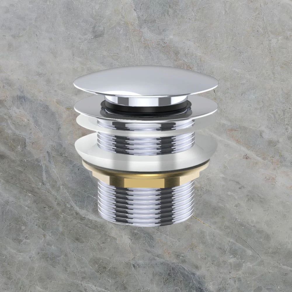 Fienza Universal Pull-Out/Pop-Up Brass Cap Bath Waste Non-Overflow Chrome - Image 2