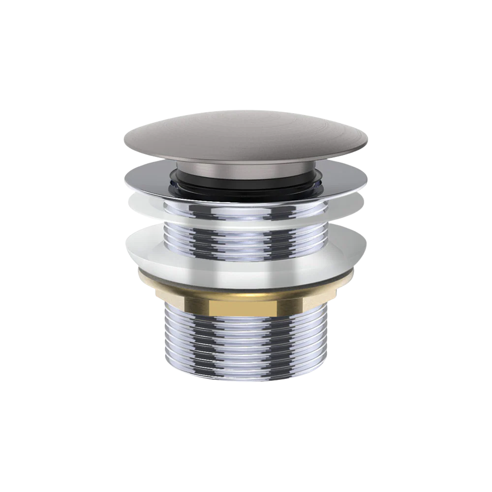 Fienza Universal Pull Out/Pop Up Brass Cap Bath Waste with Non-Overflow Gunmetal - Image 3