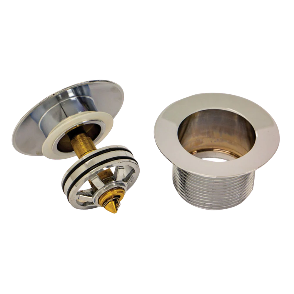 Fienza Universal Pull-Out/Pop-Up Brass Cap Bath Waste with Overflow Gunmetal - Image 5