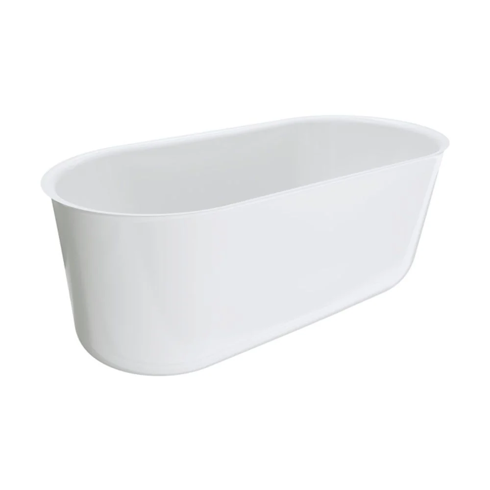 Fienza Windsor 1500mm Freestanding Acrylic Bath Gloss White - Image 7