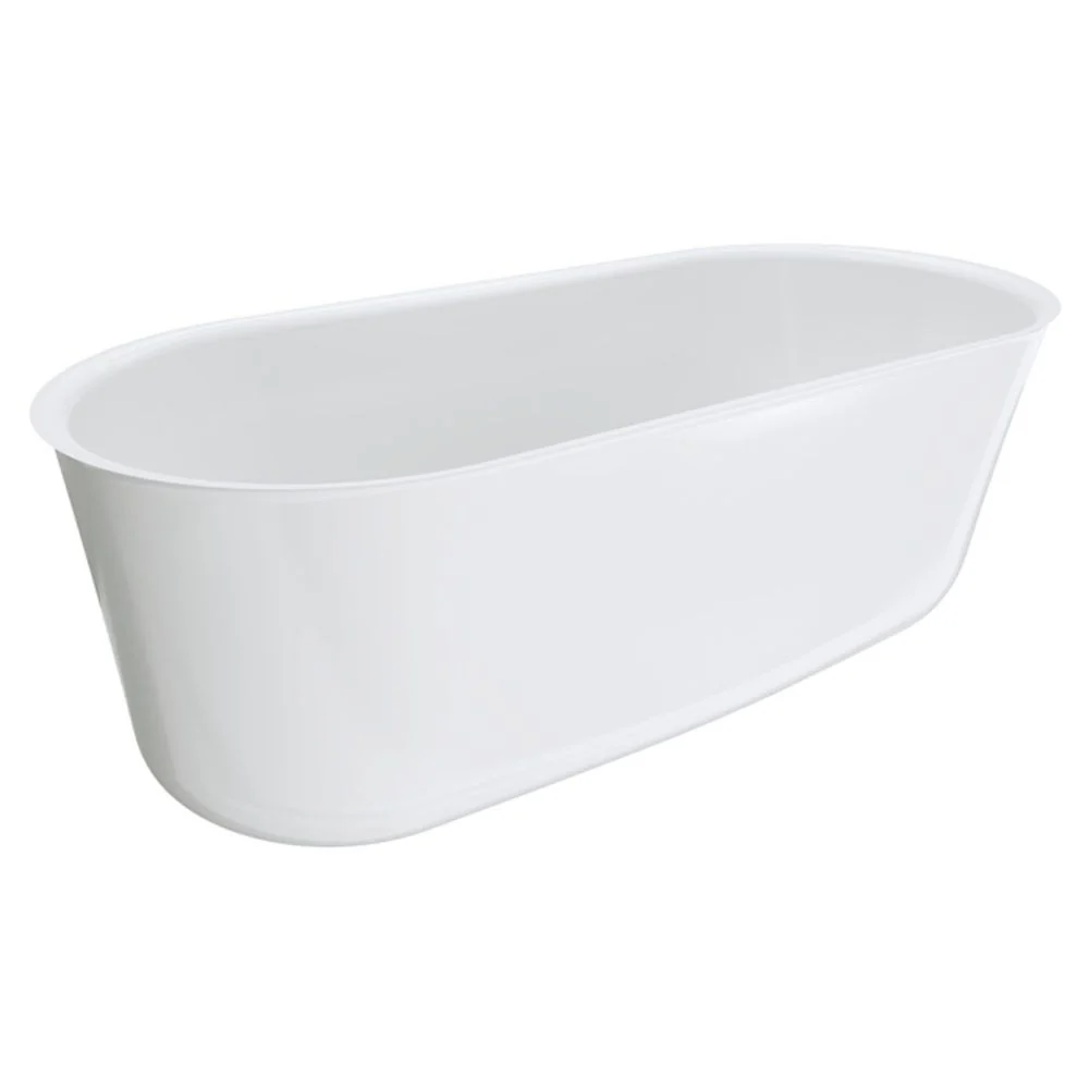 Fienza Windsor 1700mm Freestanding Acrylic Bath Gloss White - Image 5