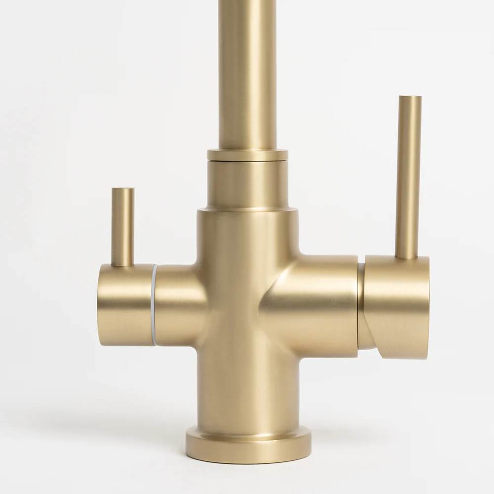 Alma Fleta Brushed Brass Gold 3 Way Filter Water Tap - Image 6