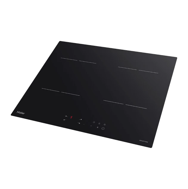 Haier 60cm 300 Series Induction Cooktop Low Current Black Glass - Image 4