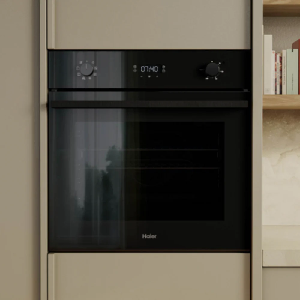 Haier 60cm 500 Series 7 Function Built in Oven Black - Image 2