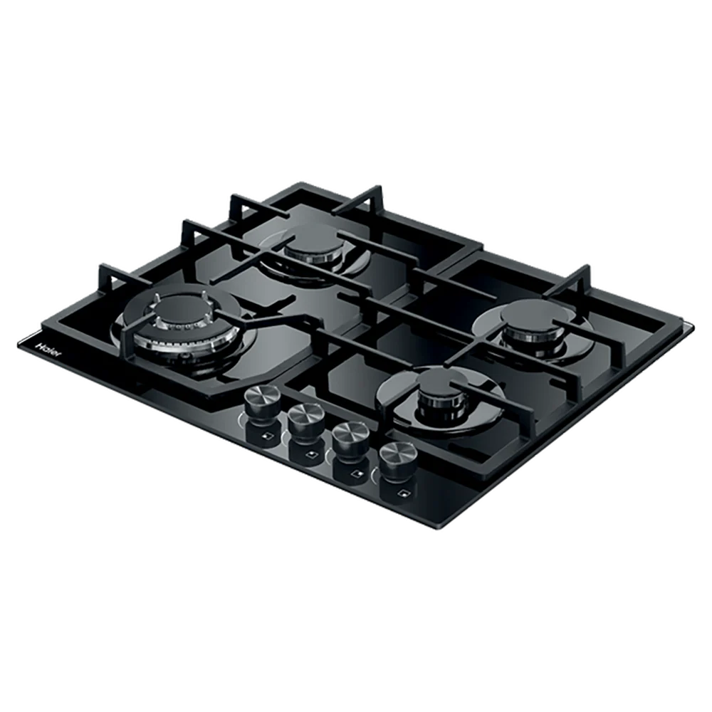 Haier 60cm 500 Series Gas on Glass Cooktop Black Glass - Image 6