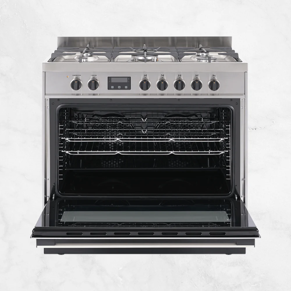 Haier 90cm 600 Series Freestanding Cooker Stainless Steel - Image 2
