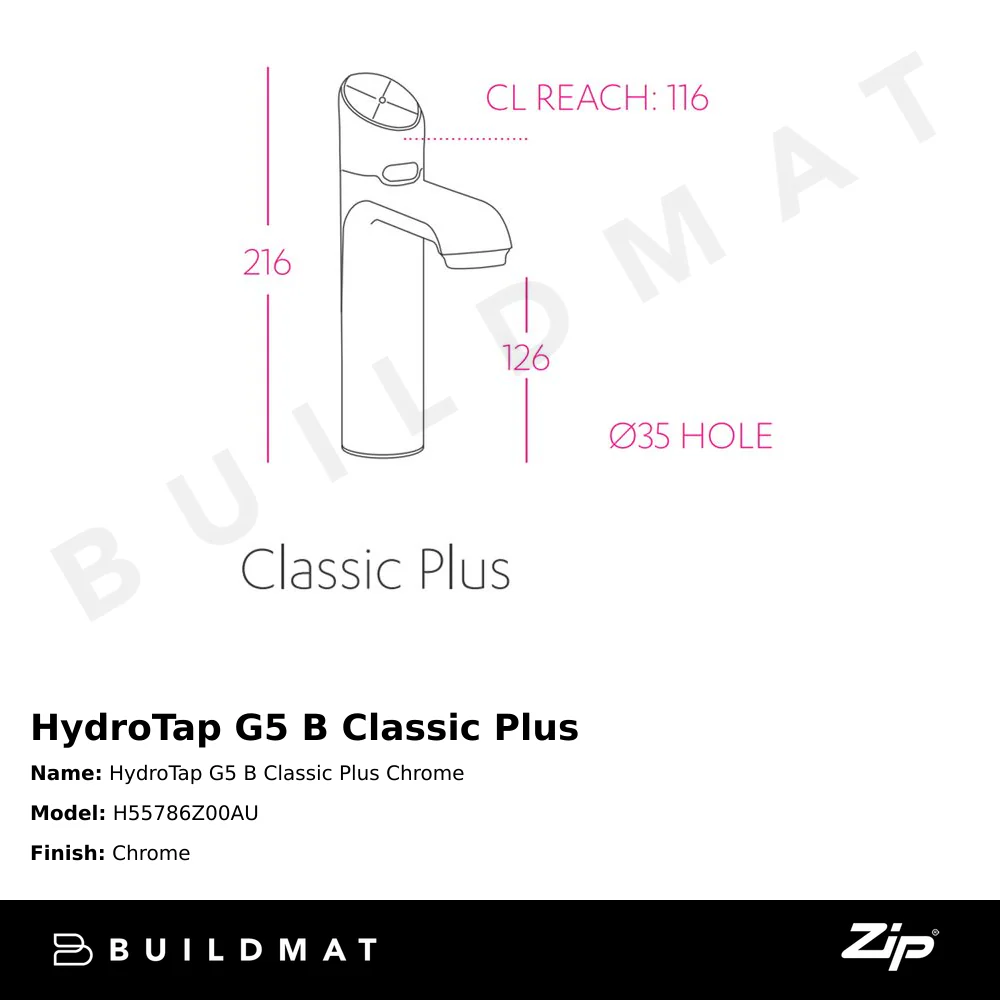 Zip Water HydroTap G5 B Classic Plus Chrome - Image 4