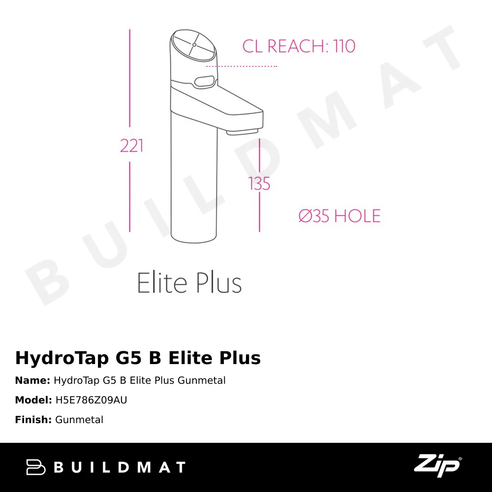 Zip Water HydroTap G5 B Elite Plus Gunmetal - Image 4
