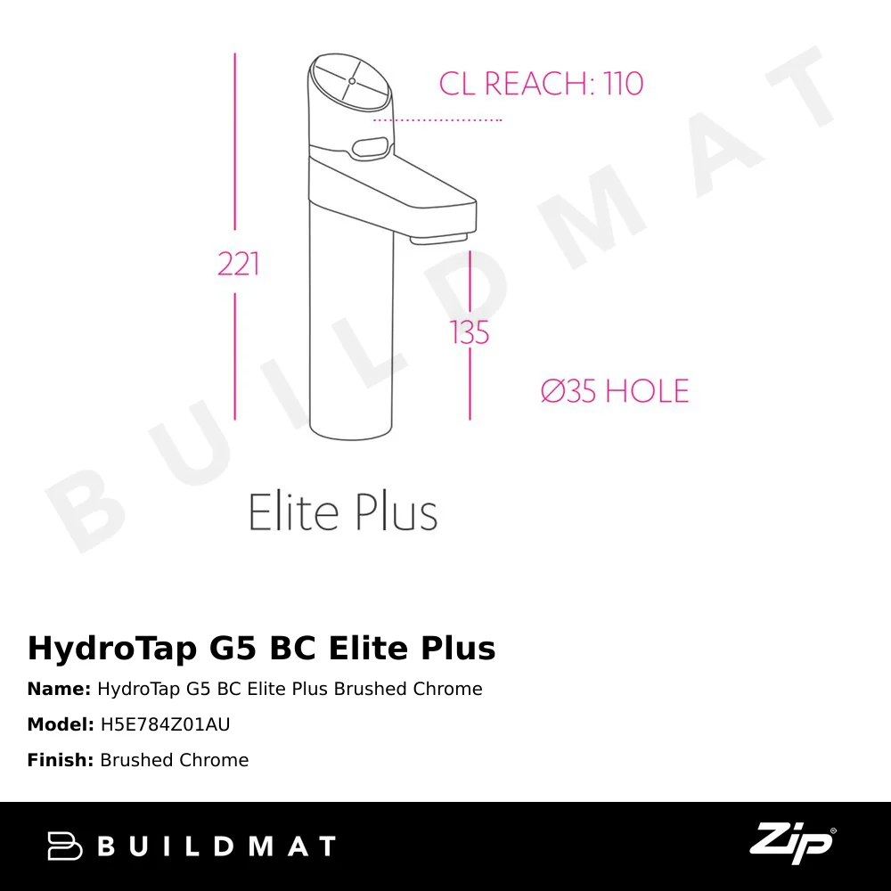 Zip Water HydroTap G5 BC Elite Plus Brushed Chrome - Image 4