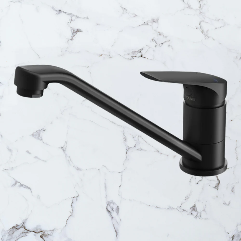 Phoenix Ivy MKII Swivel Sink Mixer Matte Black - Image 2