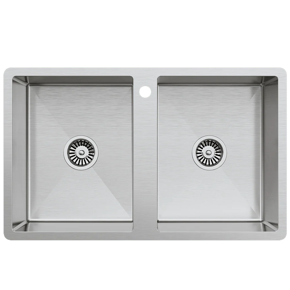 Alma Jack 820x500 Double Bowl Tap Landing Sink - Image 3
