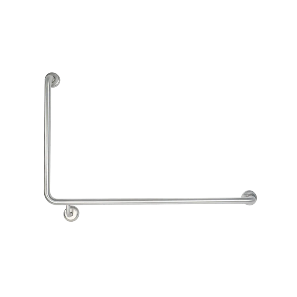 Johnson Suisse Grab Rail Angled 90 Degree 950x600mm Right Hand Side Stainless Steel - Image 3