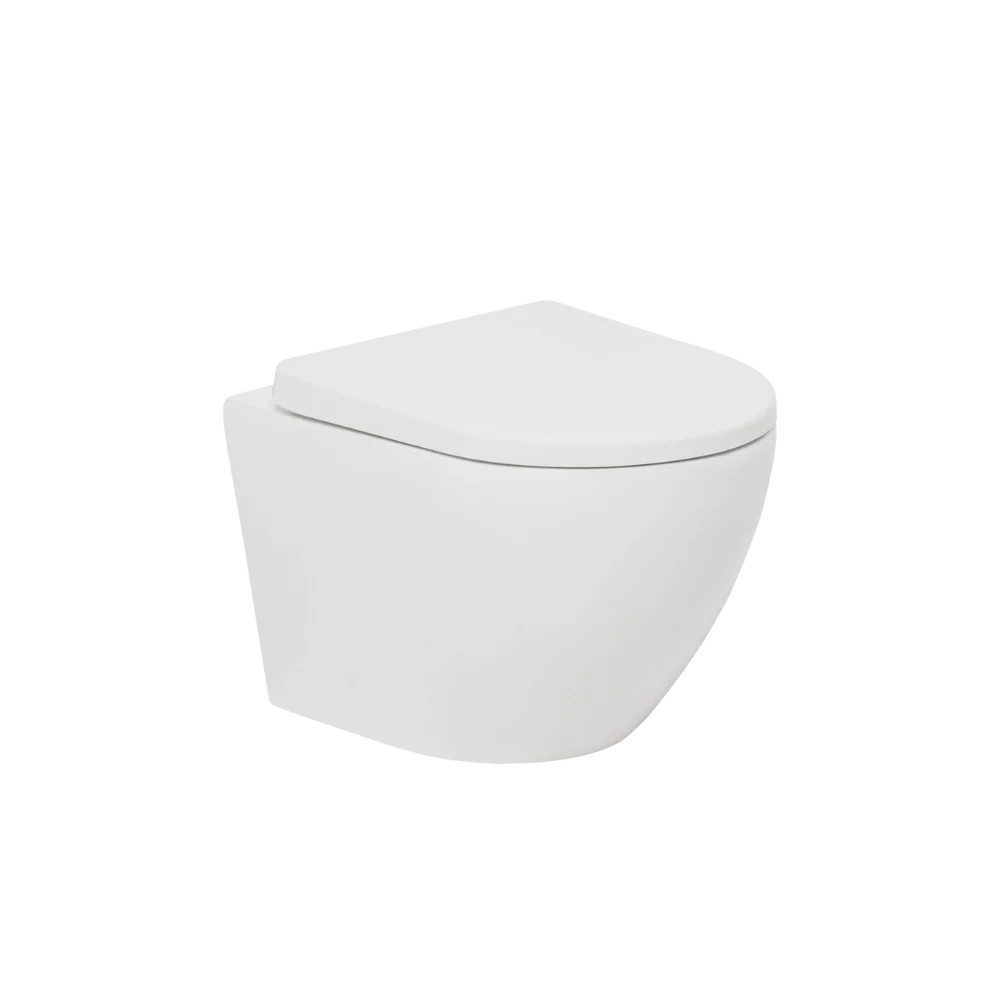 Johnson Suisse Gemelli Wall Hung Rimless Pan with Seat - Image 3