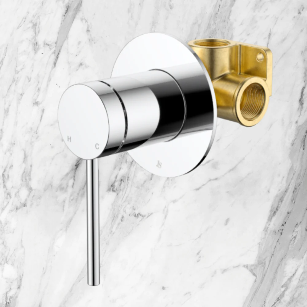 Johnson Suisse Venezia Shower Mixer Complete Kit Chrome - Image 2