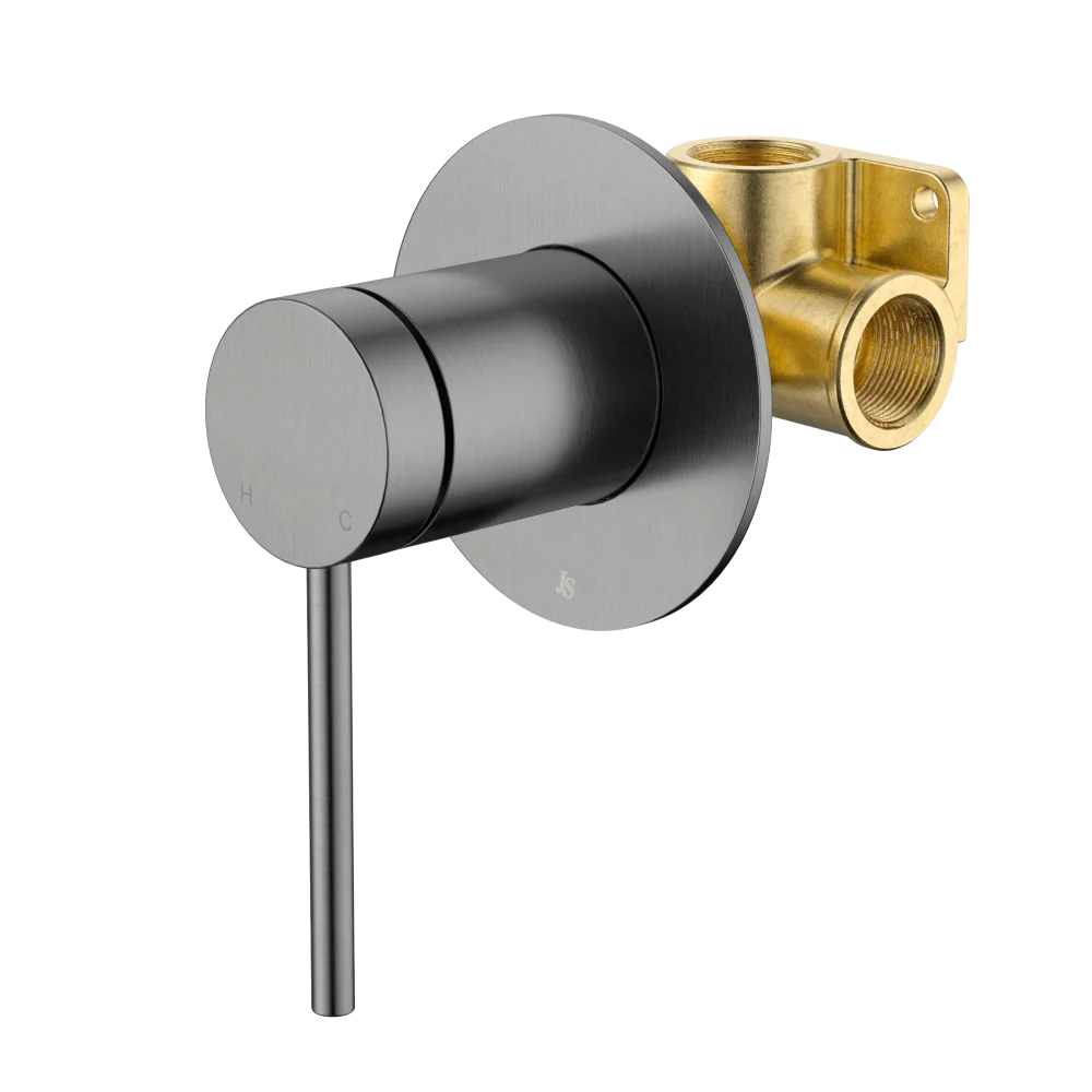 Johnson Suisse Venezia Shower Mixer Kit Complete Gunmetal