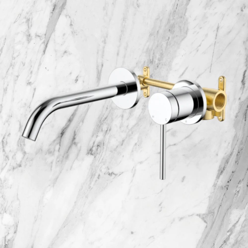 Johnson Suisse Venezia Wall Basin And Bath Mixer Kit Complete Chrome Lead Free - Image 2