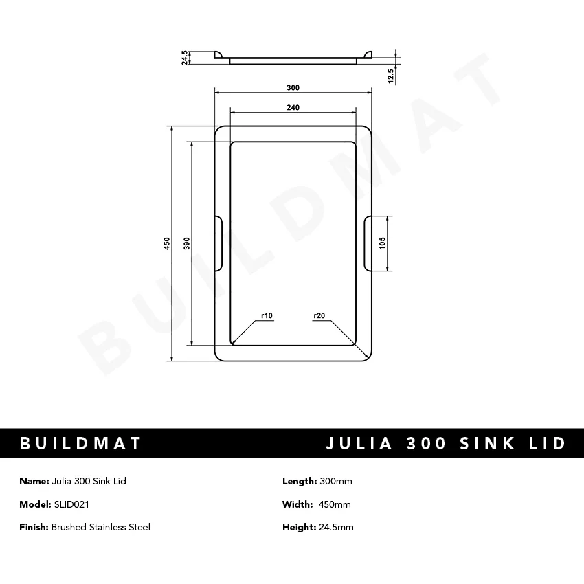 Alma Julia 300 Sink Lid - Image 6