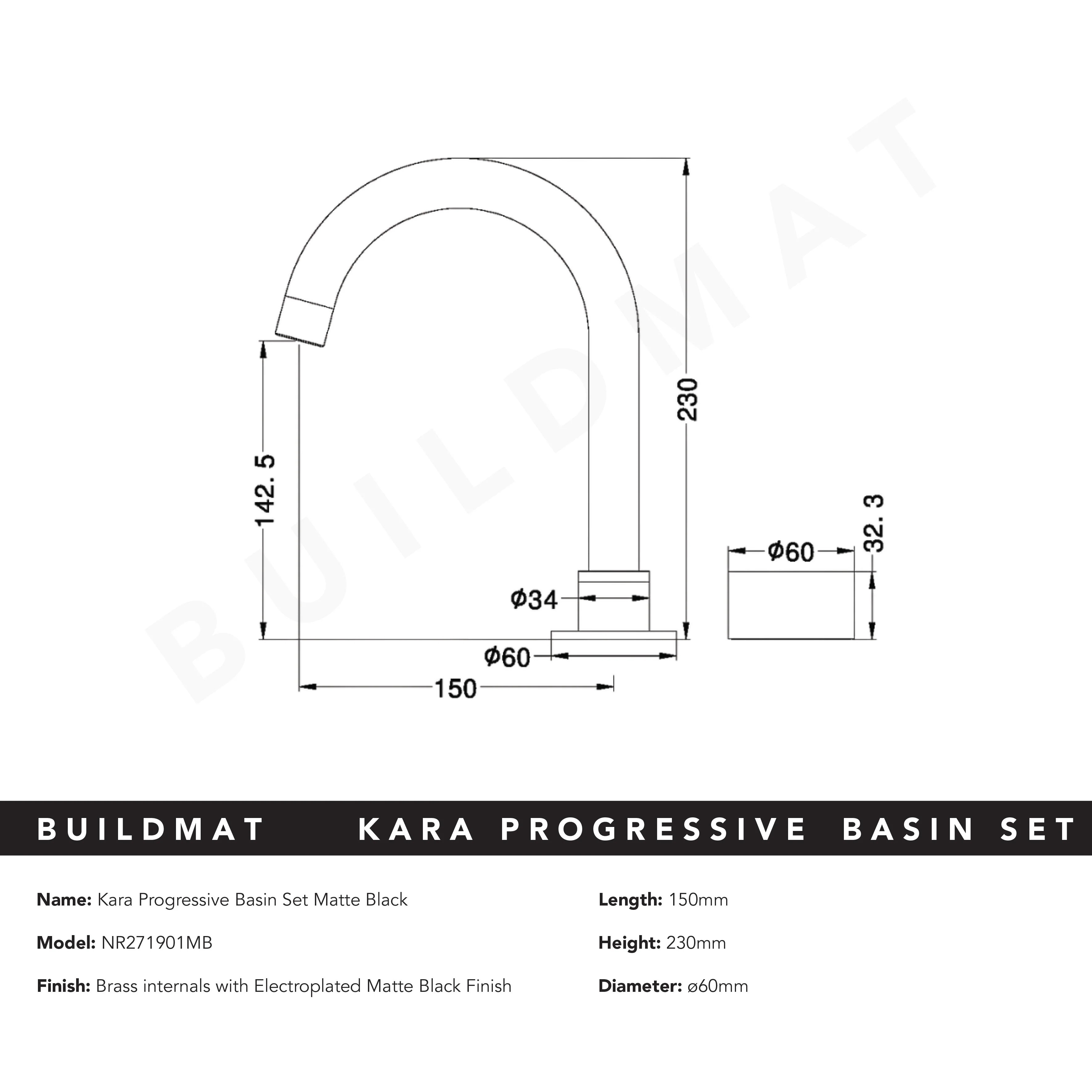Nero Kara Progressive Basin Set Matte Black - Image 5