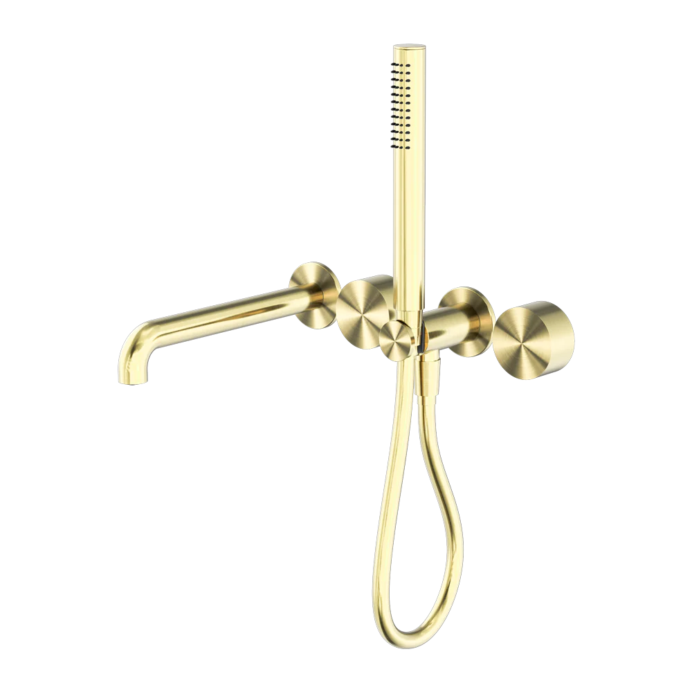 Nero Kara Progressive Shower System Separate Plate With Spout 230mm Brushed Gold - Image 3