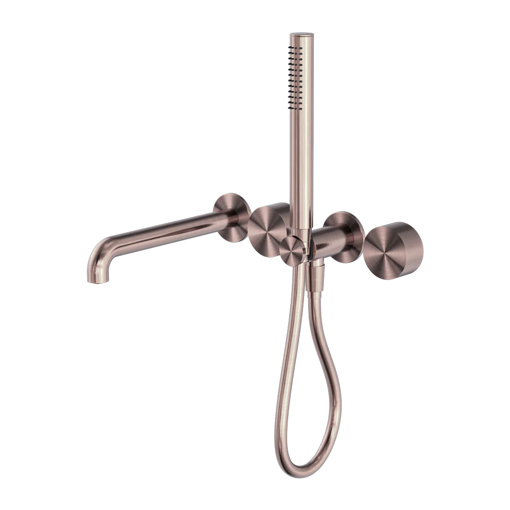 Nero Kara Progressive Shower System Separate Plate With Spout 250mm Brushed Bronze - Image 3