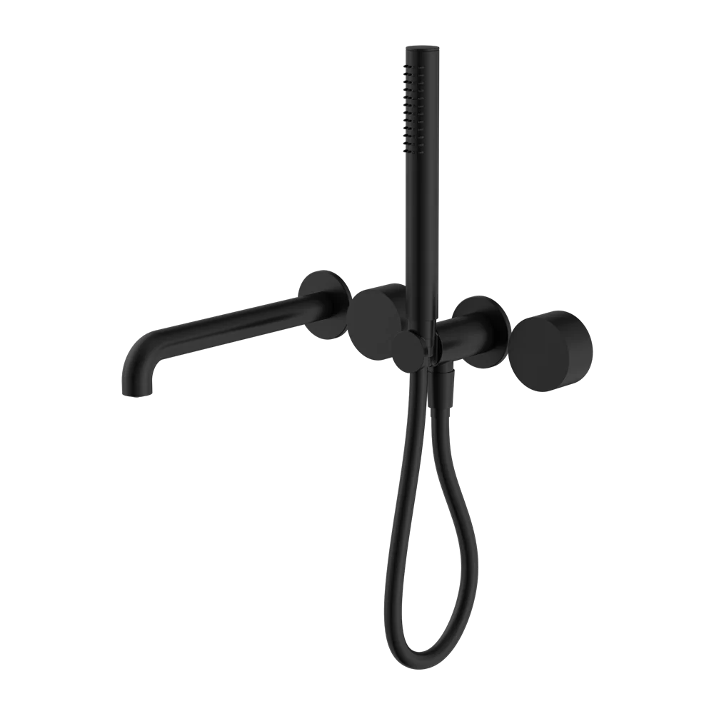 Nero Kara Progressive Shower System Separate Plate With Spout 250mm Matte Black - Image 3
